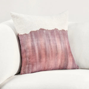 TL Cora Natural/Sangria Red Pillow