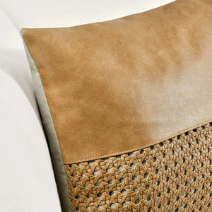 TL Toscano Leather Chestnut Brown Pillow