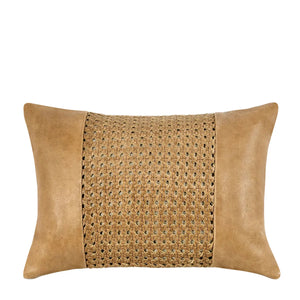 TL Toscano Leather Chestnut Brown Pillow