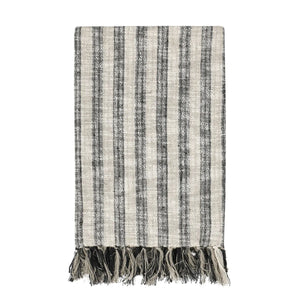 TC Linna Natural/Black Throw Blanket