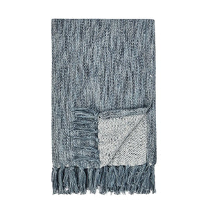 TC Sharma Denim Blue Throw Blanket