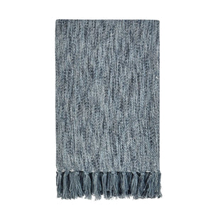 TC Sharma Denim Blue Throw Blanket