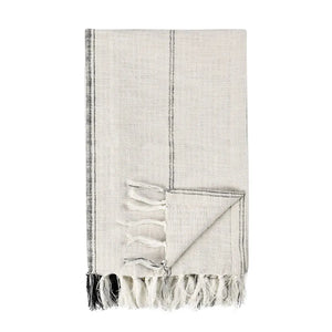 TC Ria Ivory/Grey Throw Blanket