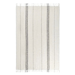 TC Ria Ivory/Grey Throw Blanket