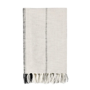 TC Ria Ivory/Grey Throw Blanket