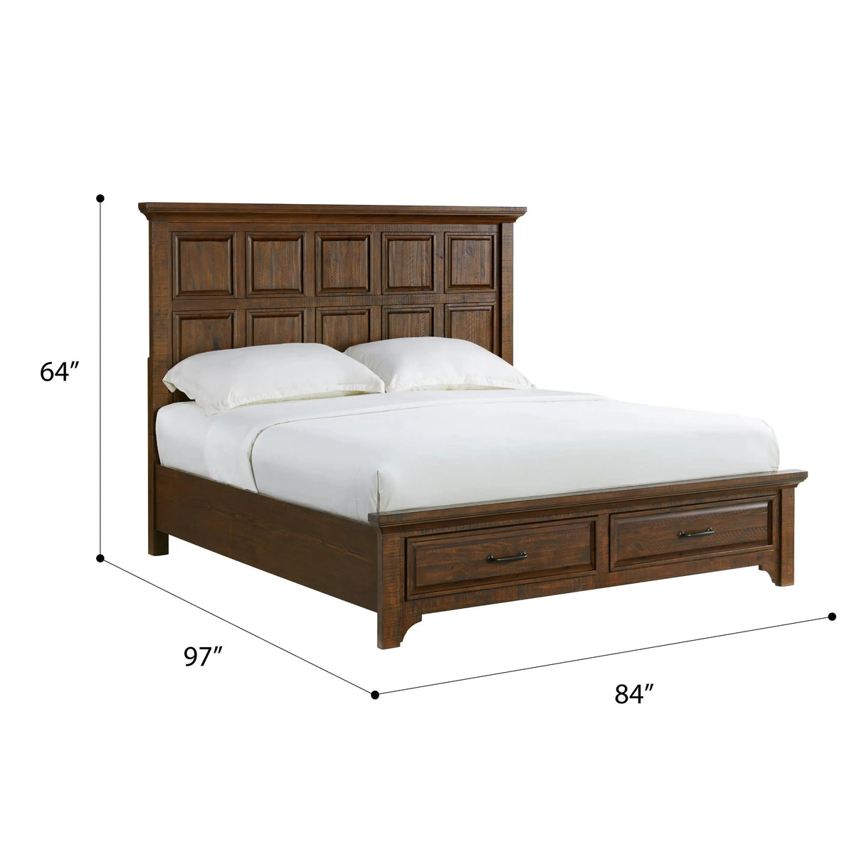 Vista Canyon Storage Bed Burnt Umber