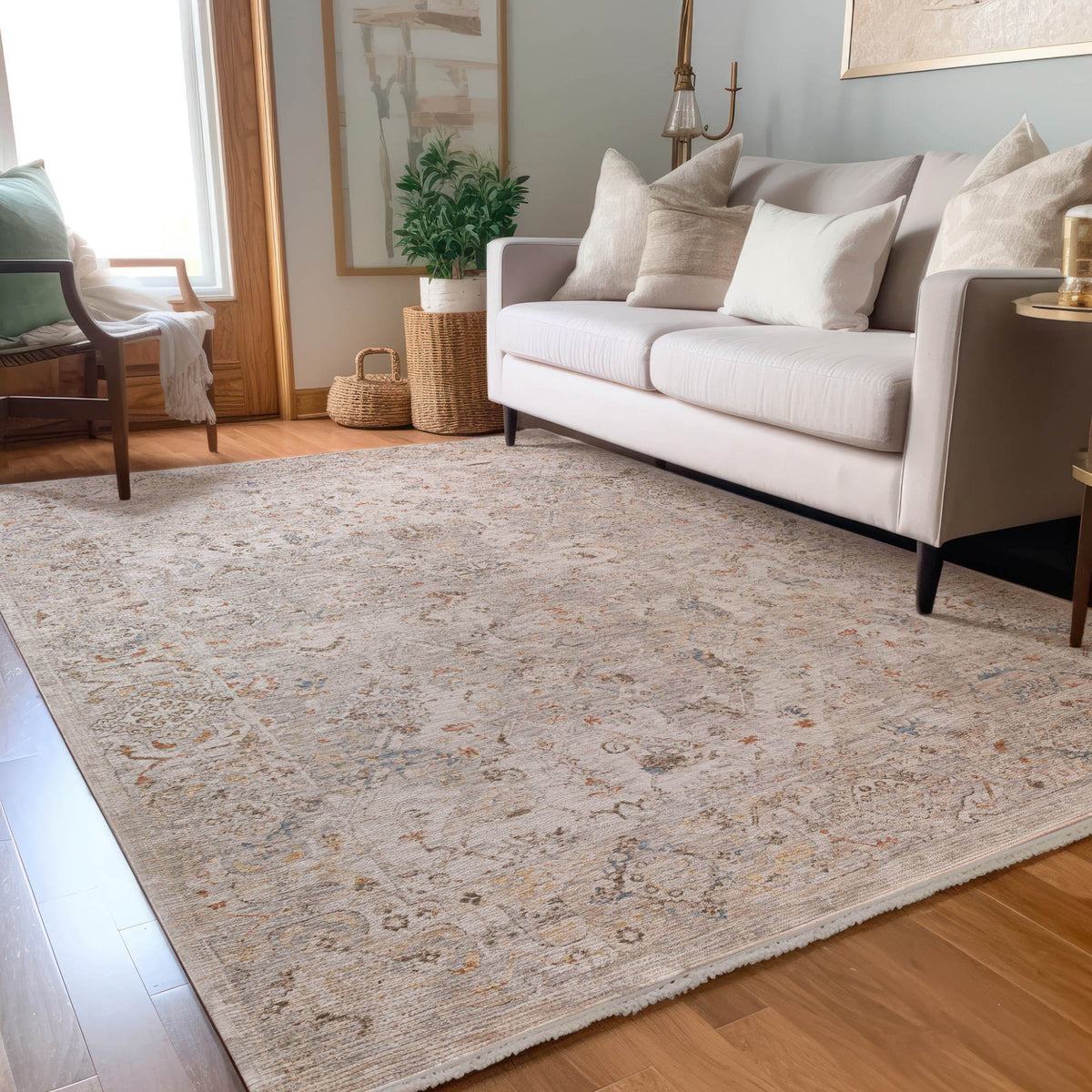 Vienna VI3 Linen Rug - Rug & Home