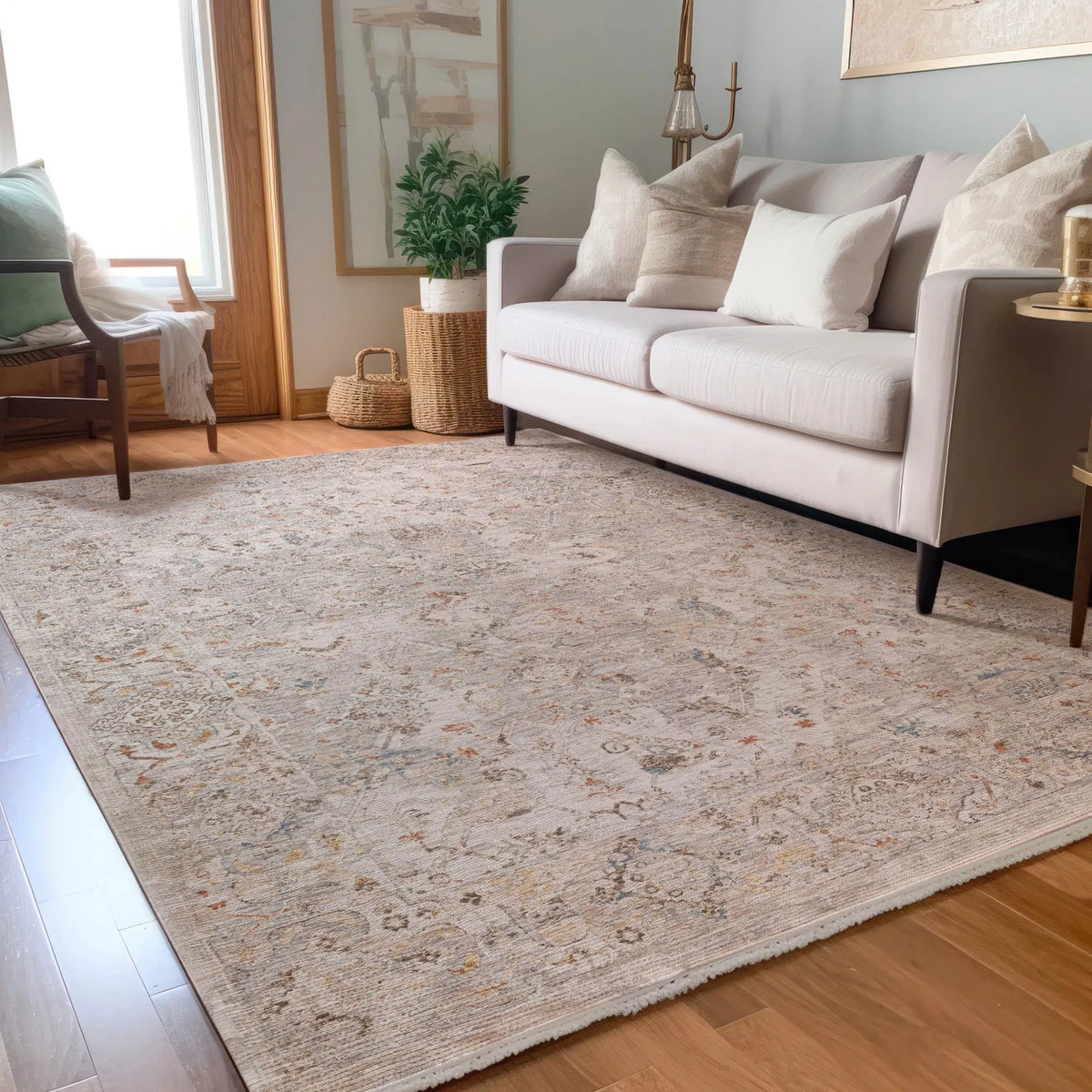 Vienna VI3 Linen Rug - Rug & Home