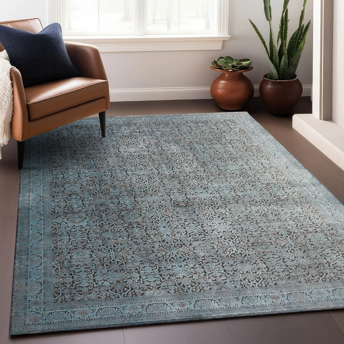 Vizcia VZ2 Blue Rug - Rug & Home