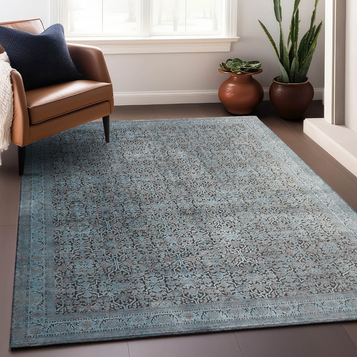 Vizcia VZ2 Blue Rug - Rug & Home