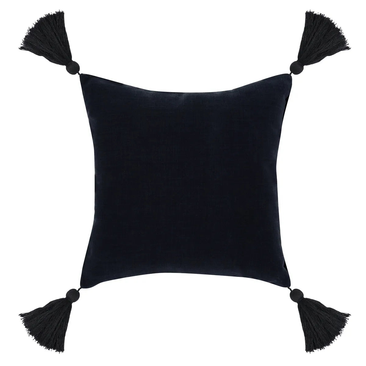 Indr/Outdr Karo Black Pillow