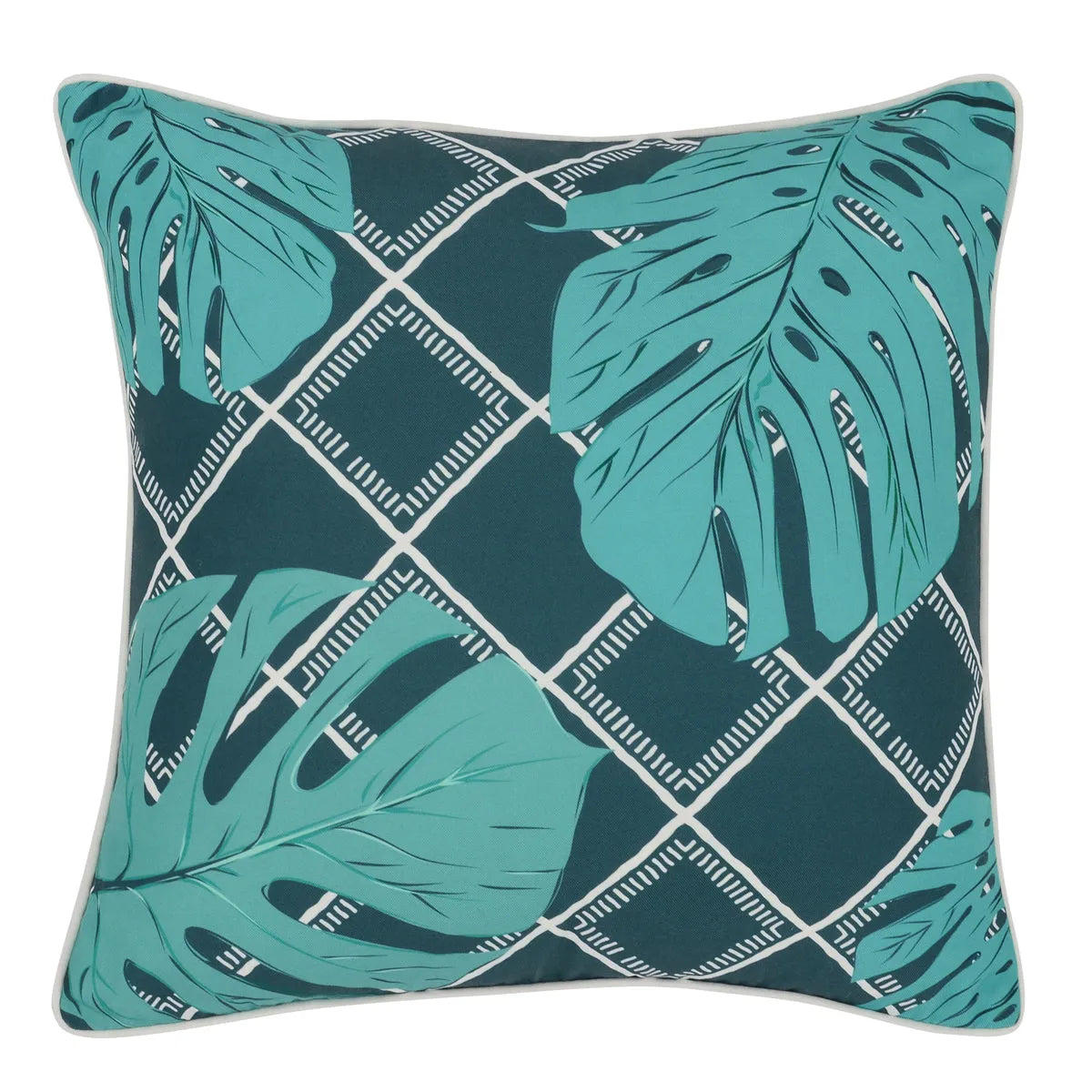 Indr/Outdr Buhera Teal Green Pillow