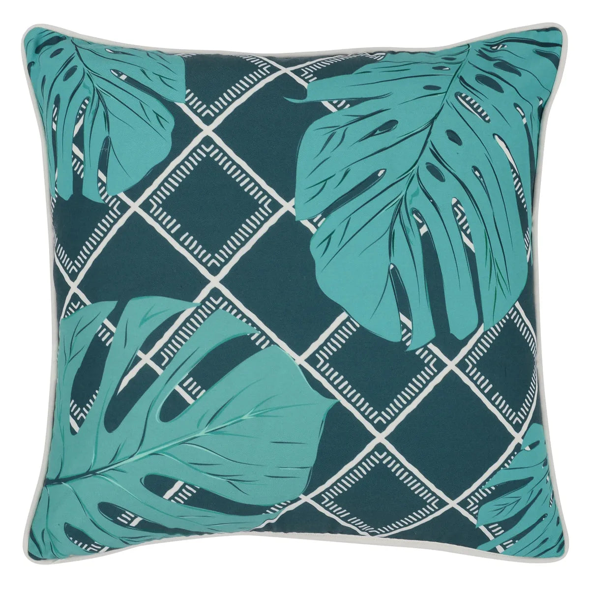 Indr/Outdr Buhera Teal Green Pillow