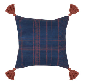 Indr/Outdr Cannon Dark Blue/Red Pillow