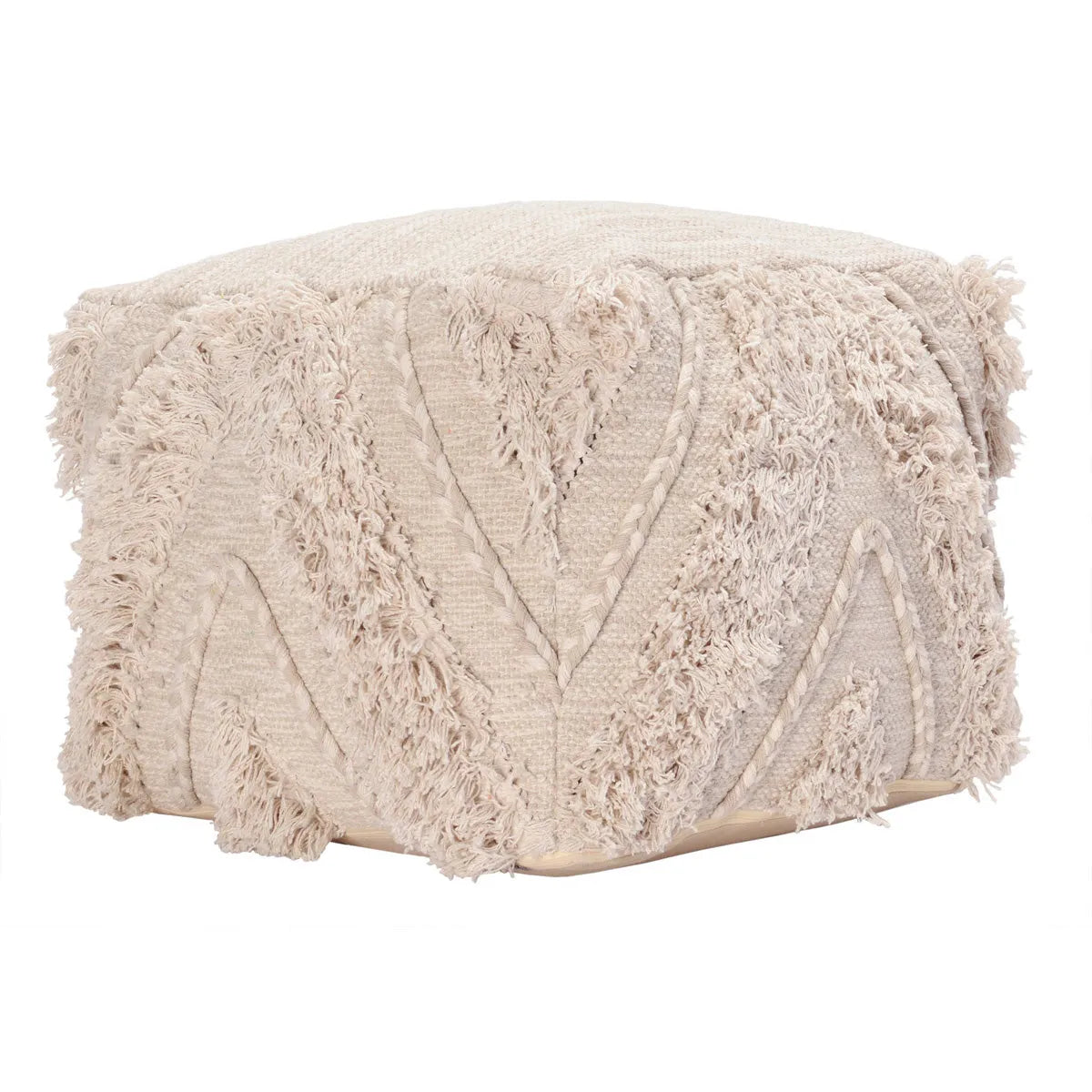 Sahara Natural/Ivory Pouf