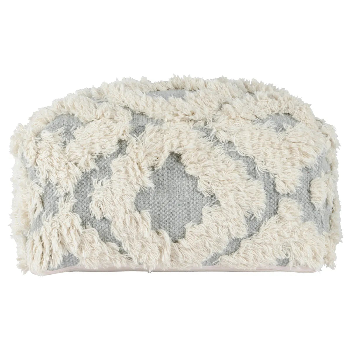 Luma Grey/Ivory Pouf