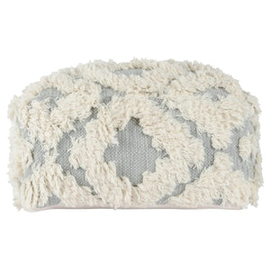 Luma Grey/Ivory Pouf