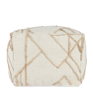 Sintra Ivory/Natural Pouf