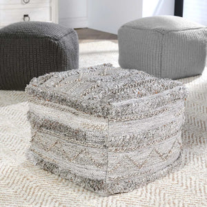 Performance Fallon Grey/Multi Pouf