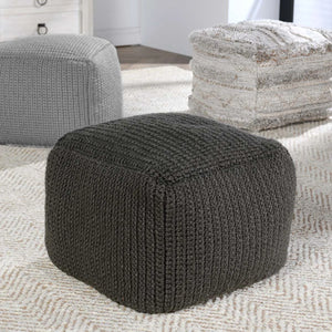 Performance Prism Dark Grey Pouf