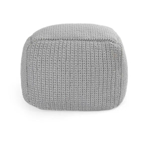 Performance Prism Grey Pouf