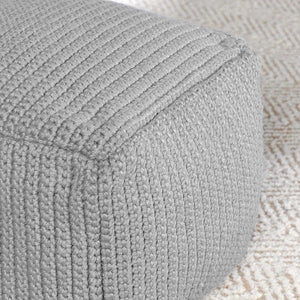 Performance Prism Grey Pouf