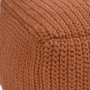 Performance Prism Terracotta Pouf