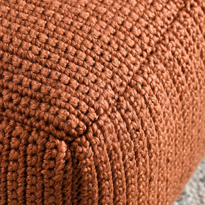 Performance Prism Terracotta Pouf