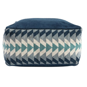 Kade Midnight Blue/Multi Pouf