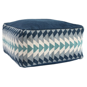 Kade Midnight Blue/Multi Pouf