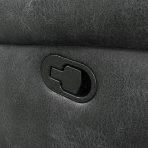 Baldwin Reclining Console Loveseat Slate Gray