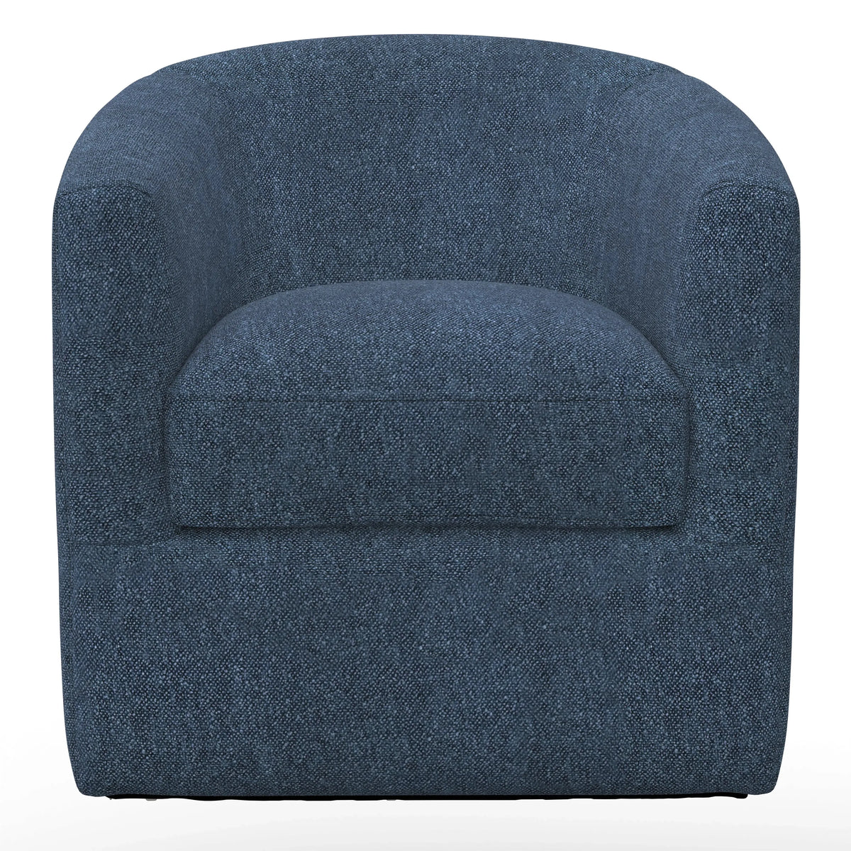 Oliver Swivel Accent Chair Textured Navy