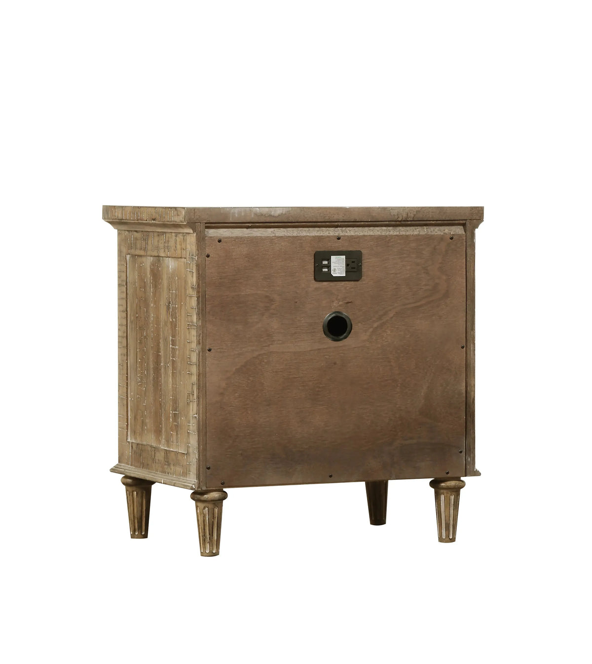 Interlude 2-Drawer Nightstand Sandstone Buff