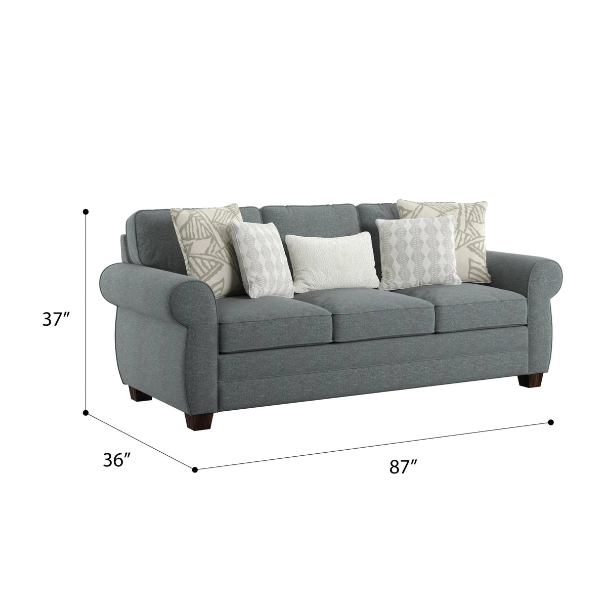 Royce Sofa Slate Blue