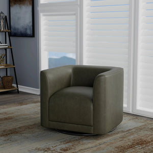 Whirlaway Swivel Accent Chair Forest Stone