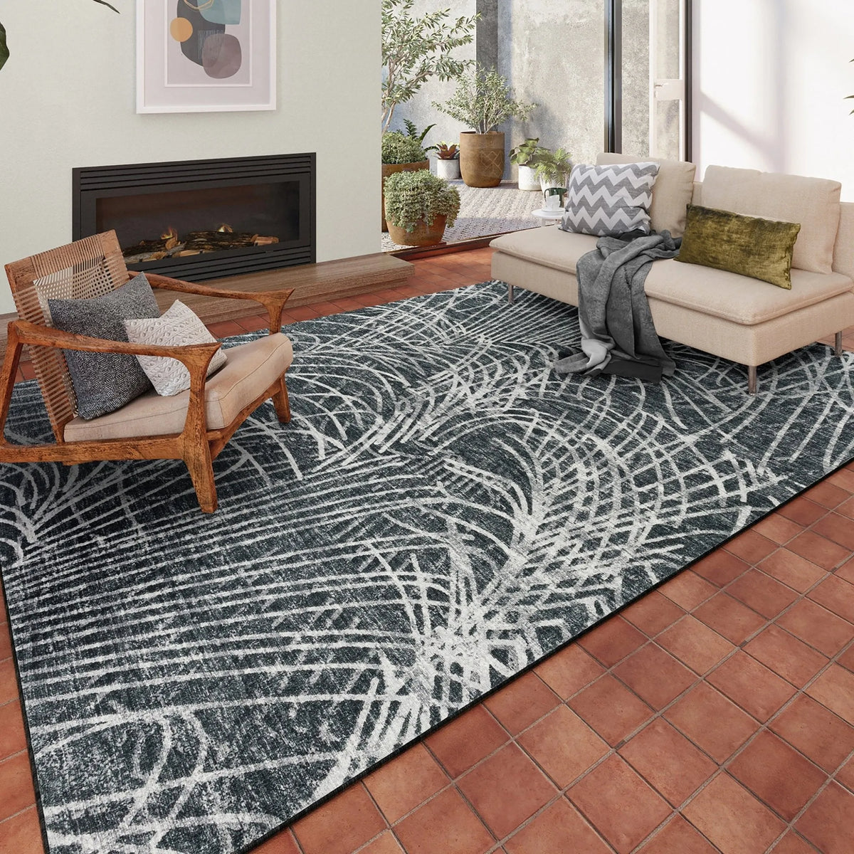 Winslow WL2 Midnight Rug - Rug & Home