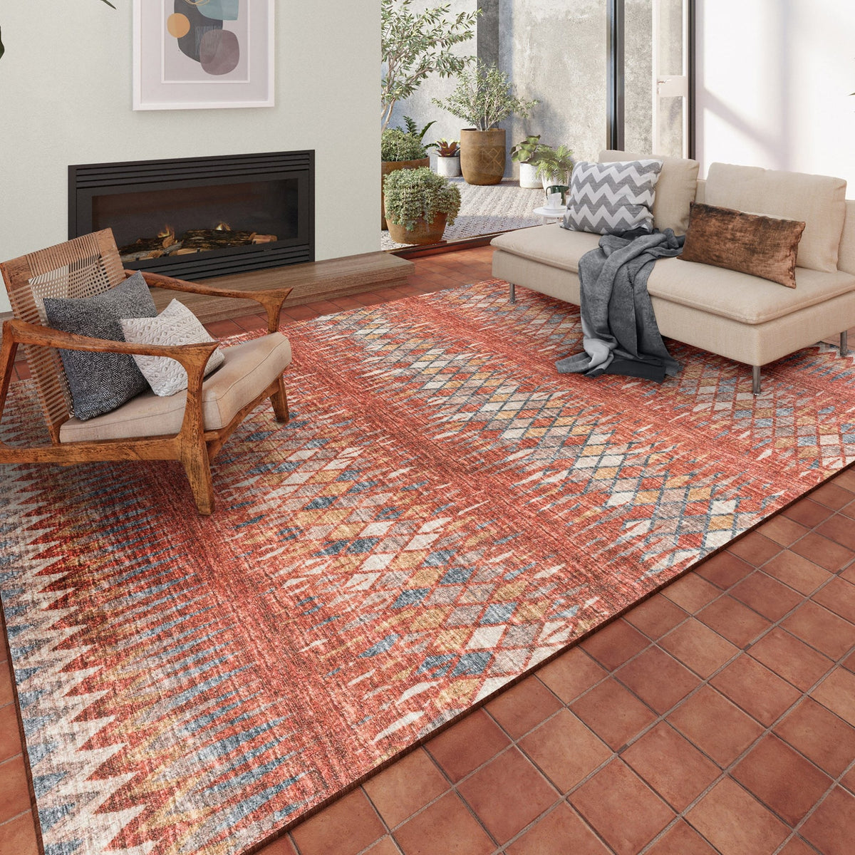 Winslow WL5 Paprika Rug - Rug & Home