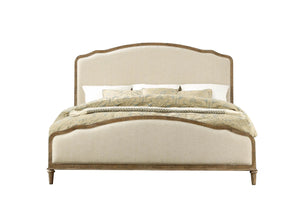 Interlude Upholstered Bed Sandstone Buff