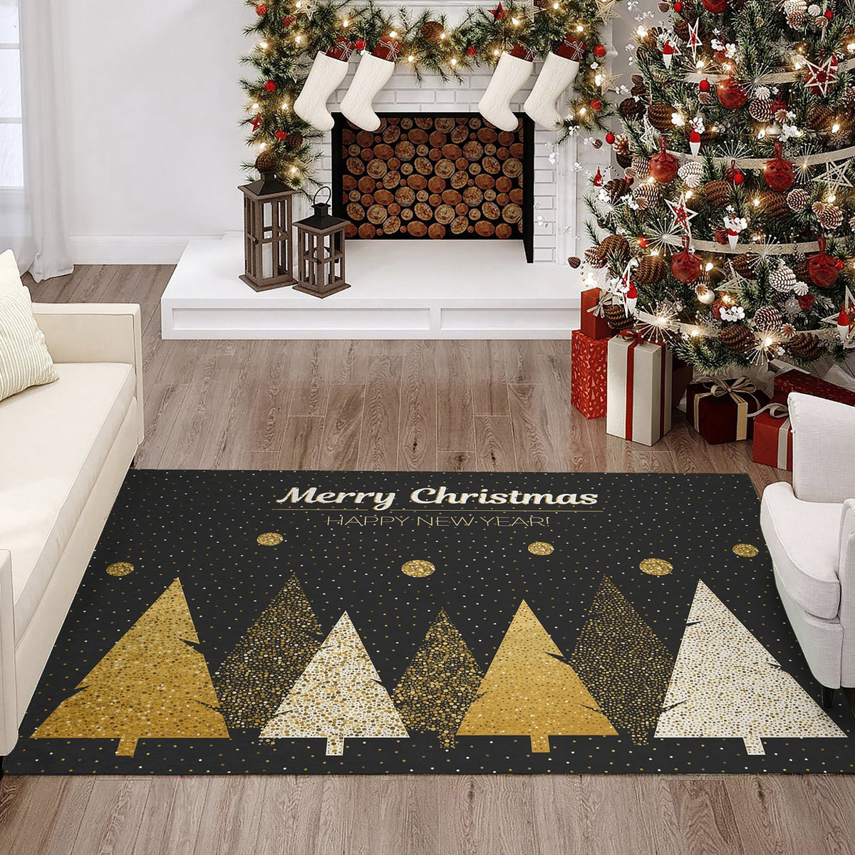 Wonderland WN11 Black Rug - Rug & Home