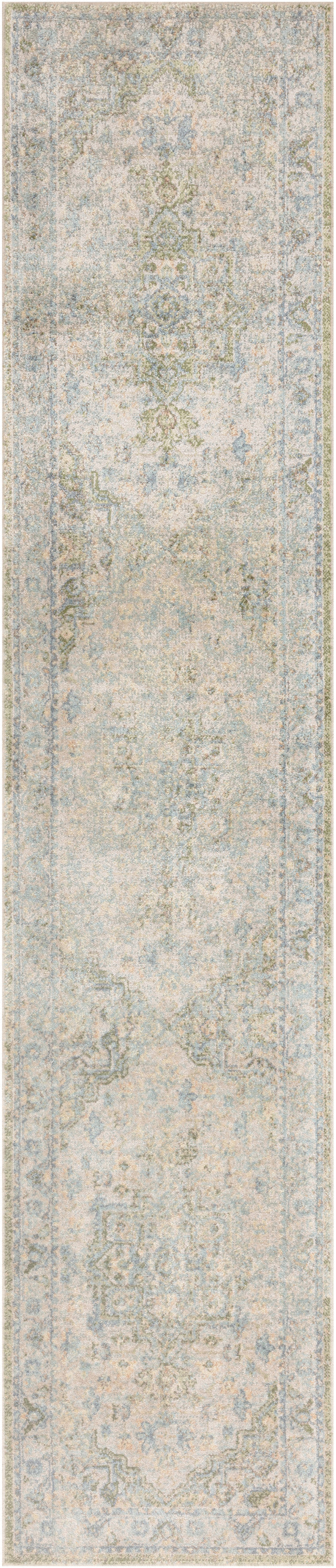 Astra Machine Washable ASW12 Blue Green Rug
