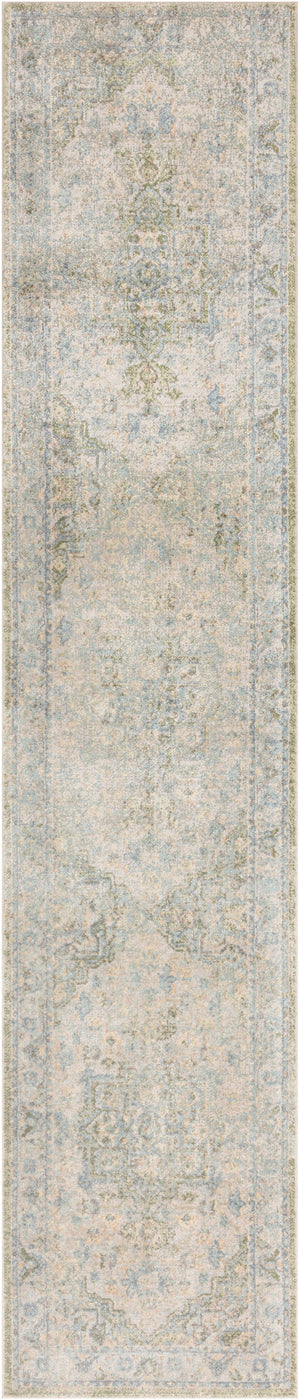 Astra Machine Washable ASW12 Blue Green Rug