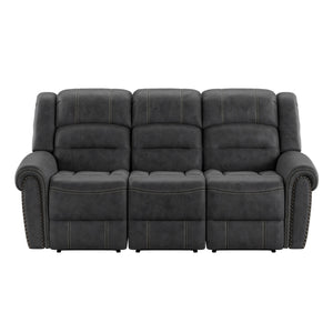 Baldwin Reclining Sofa Slate Gray