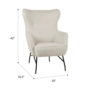 Franky Accent Chair Cream Boucle