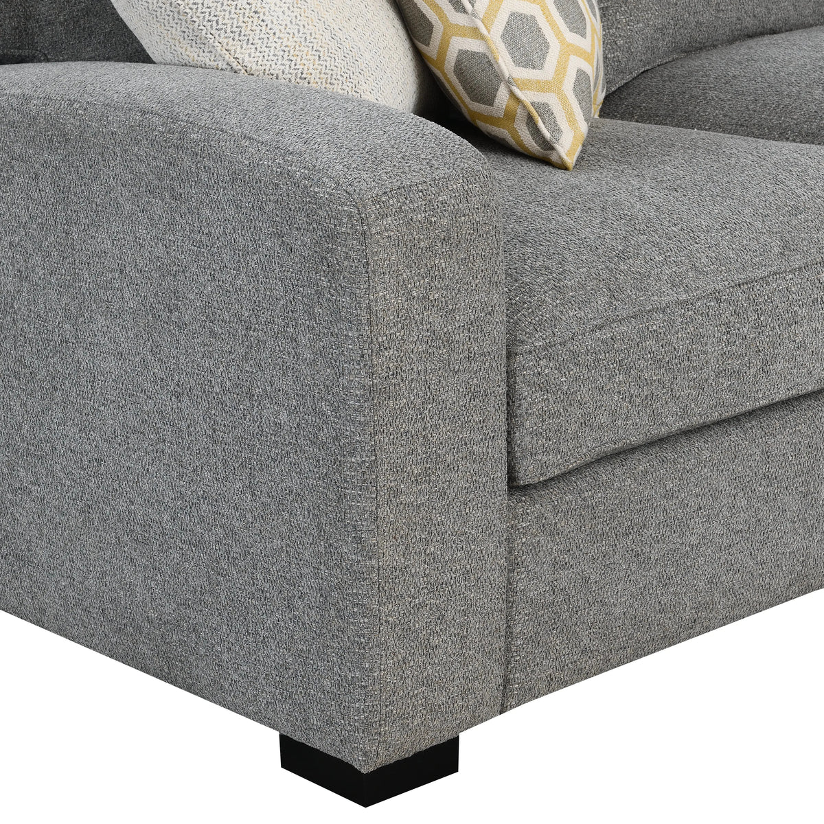 Repose Rsf Chaise Sectional Storm Gray