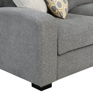 Repose Rsf Chaise Sectional Storm Gray