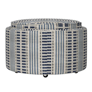 Casey Reversible Tray Top Storage Ottoman Old Town Stripe