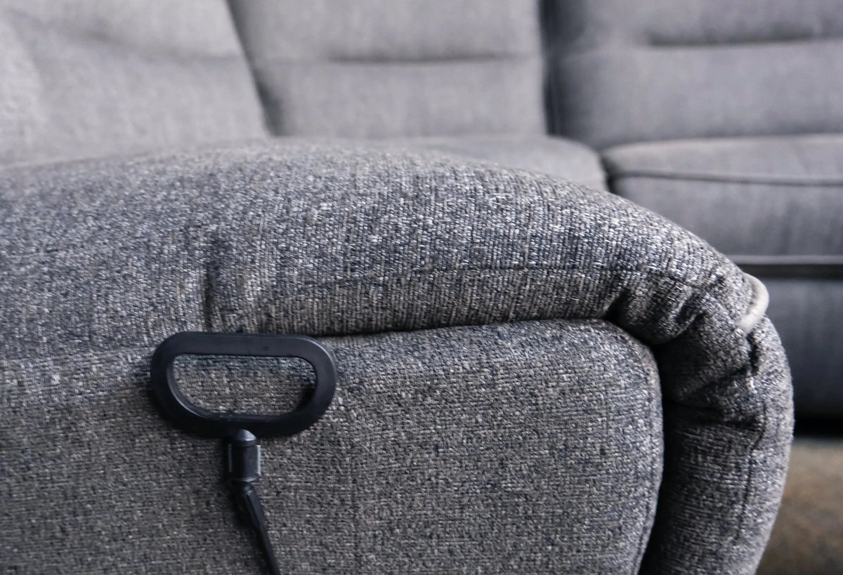 Alberta 6 Piece Modular Reclining Sectional Set Charcoal Gray