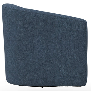 Oliver Swivel Accent Chair Textured Navy