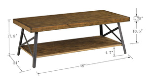 Chandler Coffee Table Pine Brown
