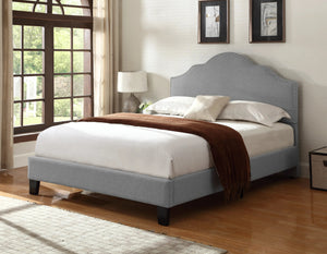 Madison Upholstered Bed Light Gray